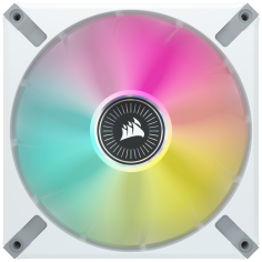 Ventilator Corsair iCUE ML140 RGB ELITE Premium 140mm PWM Magnetic Levitation Fan - White Single Pack CO-9050118-WW