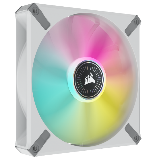 Ventilator Corsair iCUE ML140 RGB ELITE Premium 140mm PWM Magnetic Levitation Fan - White Single Pack CO-9050118-WW