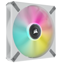 Ventilator Corsair iCUE ML140 RGB ELITE Premium 140mm PWM Magnetic Levitation Fan - White Single Pack CO-9050118-WW