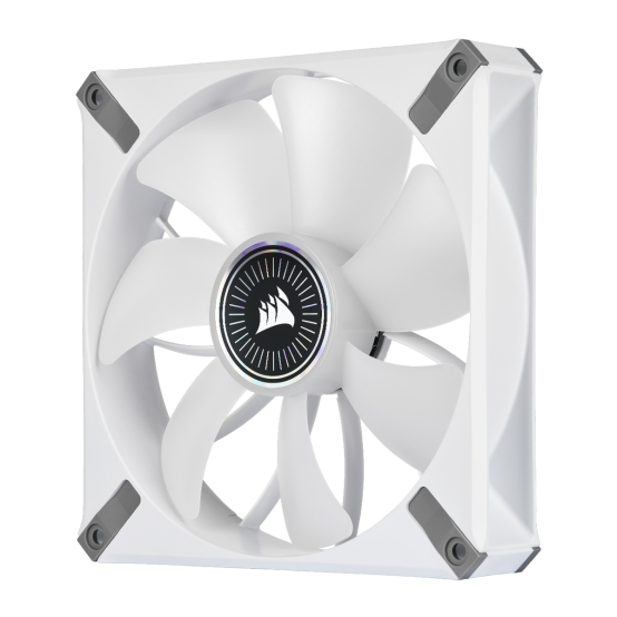 Ventilator Corsair iCUE ML140 RGB ELITE Premium 140mm PWM Magnetic Levitation Fan - White Single Pack CO-9050118-WW