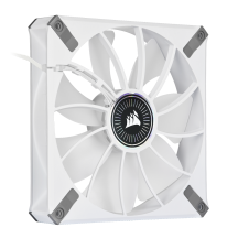 Ventilator Corsair iCUE ML140 RGB ELITE Premium 140mm PWM Magnetic Levitation Fan - White Single Pack CO-9050118-WW