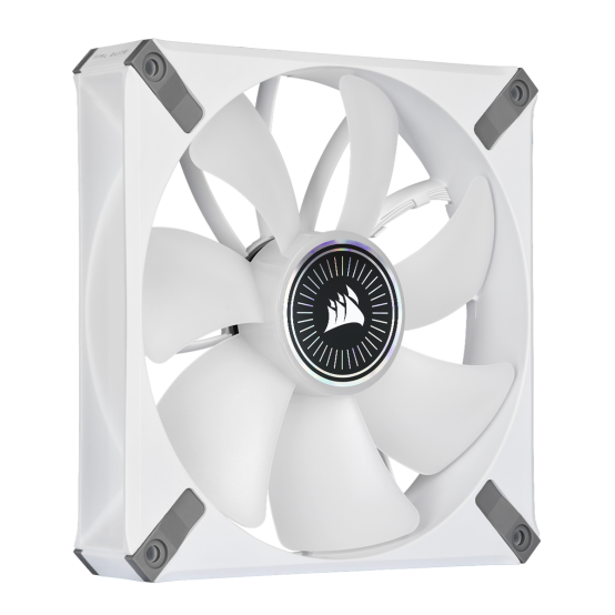Ventilator Corsair iCUE ML140 RGB ELITE Premium 140mm PWM Magnetic Levitation Fan - White Single Pack CO-9050118-WW