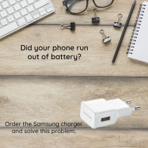 Alimentator Samsung Wall Charger - USB, 15W, 5V, 2A - White (Bulk Packing) EP-TA200EWE