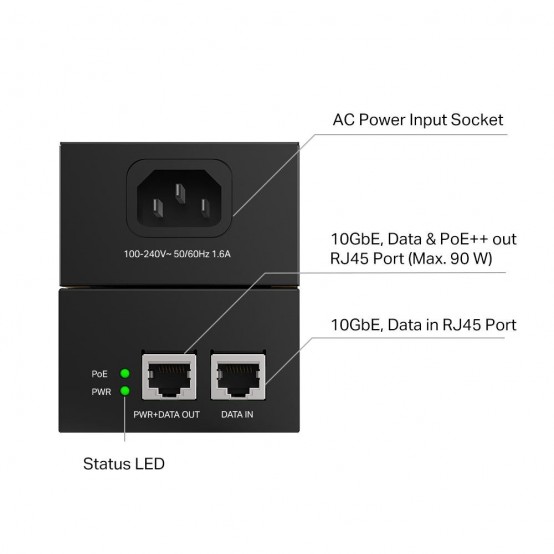 Adaptor PoE TP-Link  POE380S