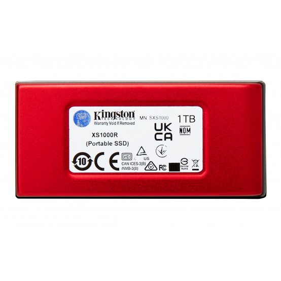 SSD Kingston XS1000 Red External USB 3.2 Gen 2 Portable Solid State Drive SXS1000R/1000G