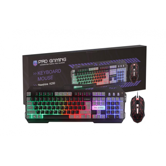 Tastatura Pro Gaming  PRO GAMING K250 2IN1