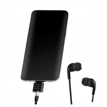 Placa de sunet LogiLink USB 3.2 audio adapter with EQ, USB-C/M to 3.5 mm/F, black UA0363