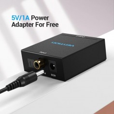 Placa de sunet Vention Digital to Analog Audio Converter Adapter 3.5mm Jack RCA Decoder Optical Fiber Coaxial Signal BDFB0-EU