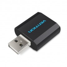 Placa de sunet Vention USB External Sound Card Black Metal Type VAB-S17-B