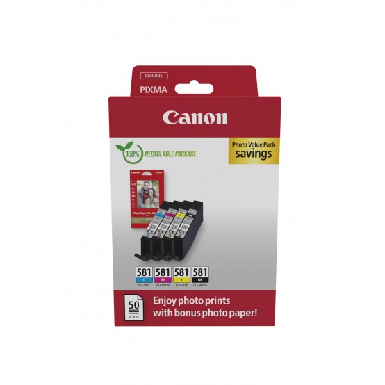 Cartus Canon CLI-581 Photo Value Pack 2106C006AA
