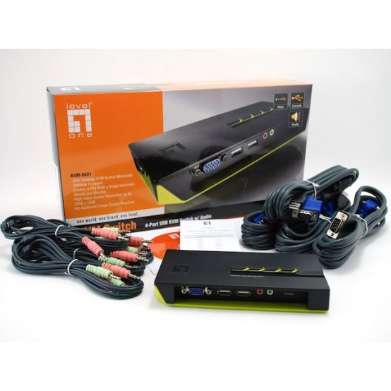Switch KVM LevelOne KVM-0421