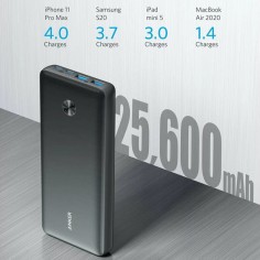 Acumulator Anker Power Bank PowerCore III Elite  - 2x Type-C, 2x USB, 25600mAh, 87W - Black A1291H11 2