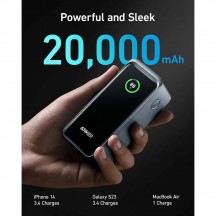 Acumulator Anker Power Bank Prime  - 2x USB-C, USB, for Phone, Tablet, MacBook, Digital Display, 20000mAh, 200W - Black A1336011