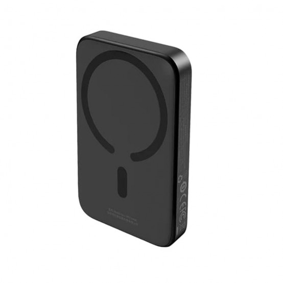 Acumulator Baseus Power Bank Magnetic Wireless Charging  - Type-C, 6000mAh, 20W with Cable USB-C to Type-C, 0.5m - Black PPCX05