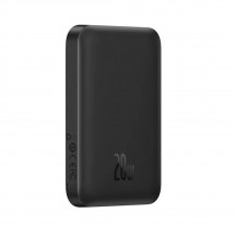 Acumulator Baseus Power Bank Magnetic Wireless Charging  - Type-C, 6000mAh, 20W with Cable USB-C to Type-C, 0.5m - Black PPCX05