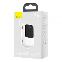 Acumulator Baseus Power Bank Qpow Pro  - QC/PD/SCP/FCP, 20000mAh, 22.5W with Cable USB-C - White PPQD060302/PPQD030102