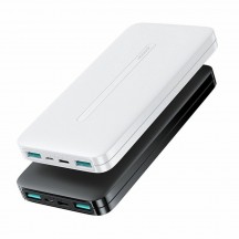 Acumulator JoyRoom Power Bank  - 2x USB, Type-C, Micro-USB, 2.1A, 10000mAh - White JR-T012