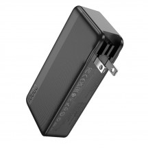 Acumulator Hoco Power Bank with US / EU Plug Friendly  - USB, Type-C, 22.5W, 10000mAh - Black Q16