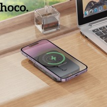 Acumulator Hoco Power Bank Esteem  - Magnetic MagSafe Fast Wireless Charging for iPhone, PD20W, QC3.0, 10000mAh - Black J117A