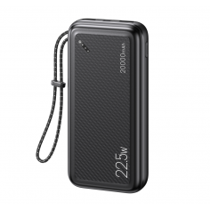 Acumulator USAMS Power Bank PB60  - Dual USB, with Lanyard, Quick Charge 3.0, PD 3.0, 20000mAh, 22.5W- Black US-CD168