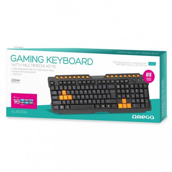 Tastatura Omega TASTATURA AURORA GAMING OMEGA USB OK026