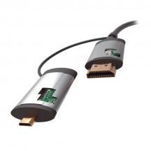 Cablu Omega CABLU HDMI - HDMI + ADAPTOR C / D V 1.4 1.5M OCHBA1G