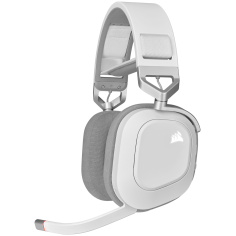 Casca Corsair HS80 RGB WIRELESS Premium Gaming Headset with Spatial Audio - White CA-9011236-EU 2