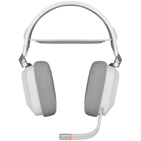 Casca Corsair HS80 RGB WIRELESS Premium Gaming Headset with Spatial Audio - White CA-9011236-EU