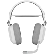 Casca Corsair HS80 RGB WIRELESS Premium Gaming Headset with Spatial Audio - White CA-9011236-EU