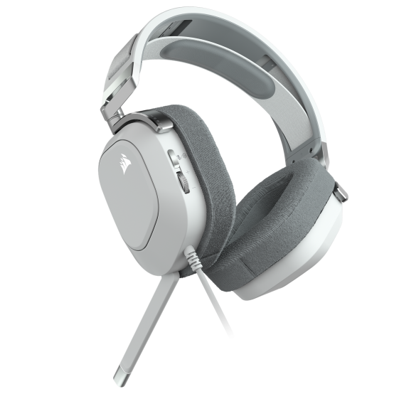 Casca Corsair HS80 RGB USB Wired Gaming Headset - White CA-9011238-EU