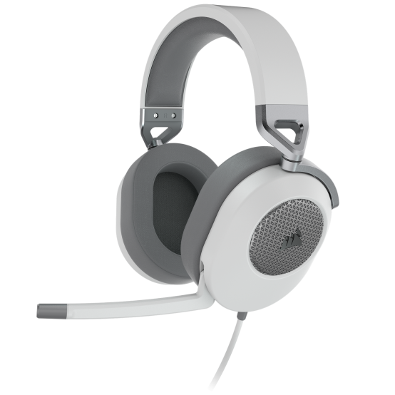 Casca Corsair HS65 SURROUND Wired Gaming Headset - White CA-9011271-EU