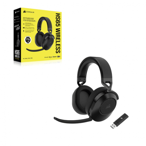 Casca Corsair HS65 WIRELESS Gaming Headset - Carbon CA-9011285-EU2