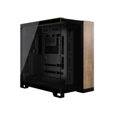 Carcasa Corsair 6500X Mid-Tower Dual Chamber PC Case - Black/Walnut Wood CC-9011282-WW