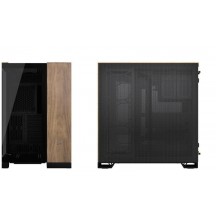 Carcasa Corsair 6500X Mid-Tower Dual Chamber PC Case - Black/Walnut Wood CC-9011282-WW