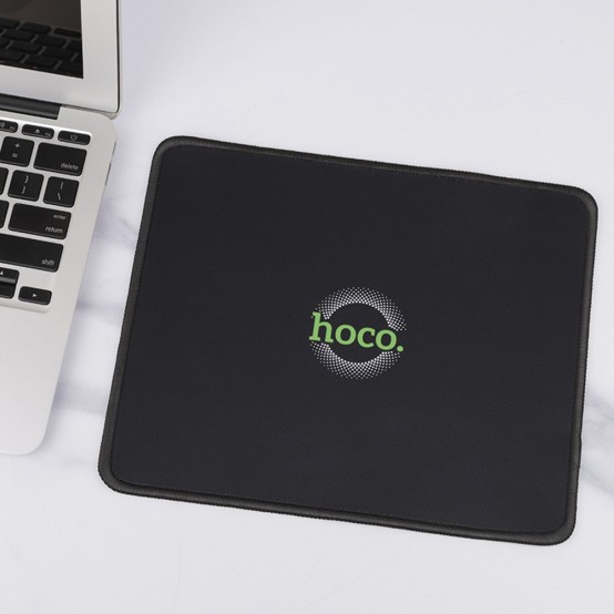 Mouse pad Hoco Pad Smooth for Office, Gaming, Home, Rubber and Fabric, 200 x 240 x 2mm - Black GM20