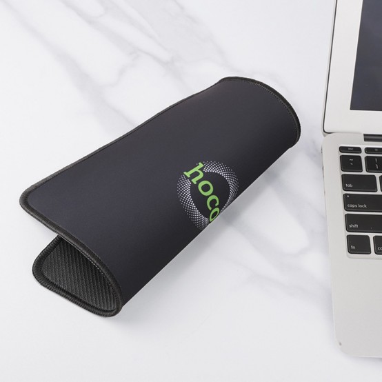 Mouse pad Hoco Pad Smooth for Office, Gaming, Home, Rubber and Fabric, 200 x 240 x 2mm - Black GM20
