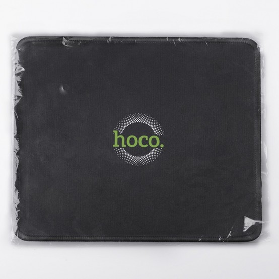 Mouse pad Hoco Pad Smooth for Office, Gaming, Home, Rubber and Fabric, 200 x 240 x 2mm - Black GM20