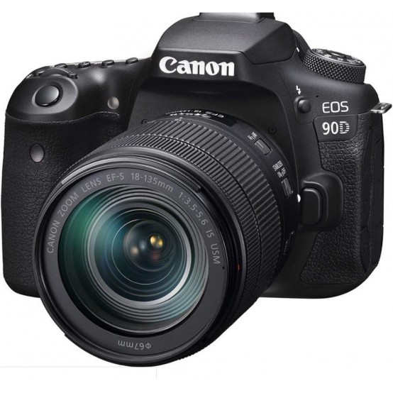 Aparat foto digital Canon EOS 90D + obiectiv Canon EFS 18-135mm f3.5-5.6 IS USM 3616C029AA