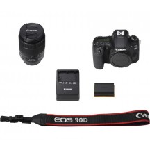 Aparat foto digital Canon EOS 90D + obiectiv Canon EFS 18-135mm f3.5-5.6 IS USM 3616C029AA