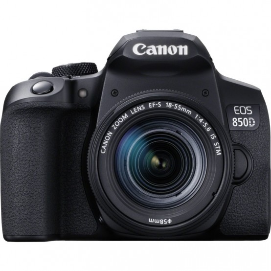 Aparat foto digital Canon EOS 850D + EF-S 18-55 1:4-5.6 IS STM kit Black 3925C016AA