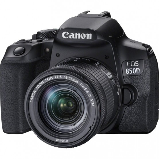 Aparat foto digital Canon EOS 850D + EF-S 18-55 1:4-5.6 IS STM kit Black 3925C016AA