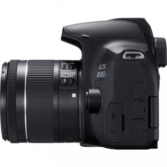 Aparat foto digital Canon EOS 850D + EF-S 18-55 1:4-5.6 IS STM kit Black 3925C016AA