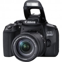 Aparat foto digital Canon EOS 850D + EF-S 18-55 1:4-5.6 IS STM kit Black 3925C016AA