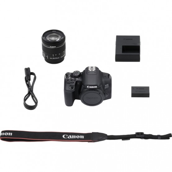 Aparat foto digital Canon EOS 850D + EF-S 18-55 1:4-5.6 IS STM kit Black 3925C016AA