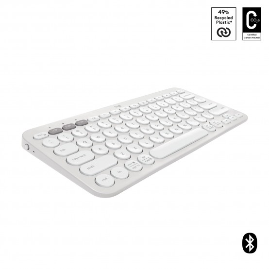 Tastatura Logitech Pebble Keys 2 K380s Bluetooth Keyboard - Tonal White 920-011852