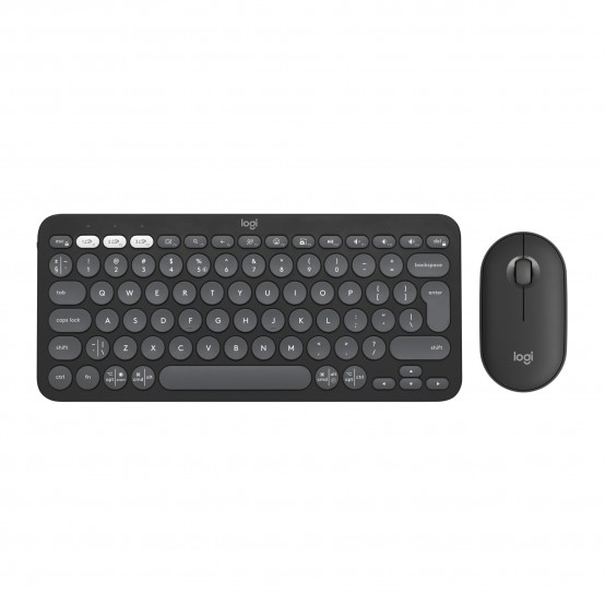 Tastatura Logitech Pebble 2 Combo - Wireless Keyboard Mouse - Tonal Graphite 920-012239