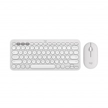 Tastatura Logitech Pebble 2 Combo - Wireless Keyboard Mouse - Tonal White 920-012240