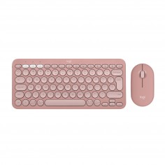 Tastatura Logitech Pebble 2 Combo - Wireless Keyboard Mouse - Tonal Rose 920-012241