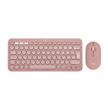 Tastatura Logitech Pebble 2 Combo - Wireless Keyboard Mouse - Tonal Rose 920-012241