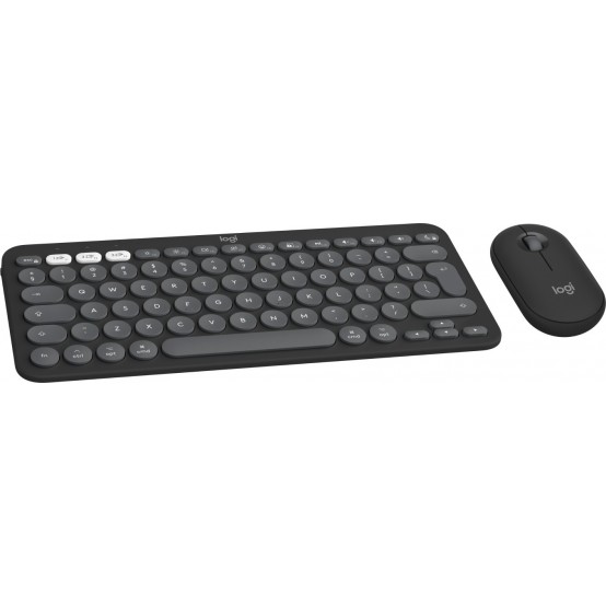 Tastatura Logitech Pebble 2 Combo for Mac - Wireless Keyboard Mouse - Tonal Graphite 920-012244